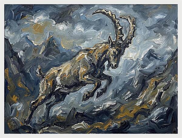 Mountain Goat In Motion