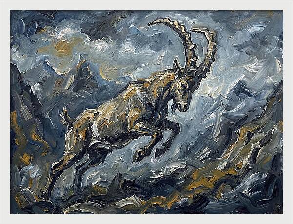 Mountain Goat In Motion