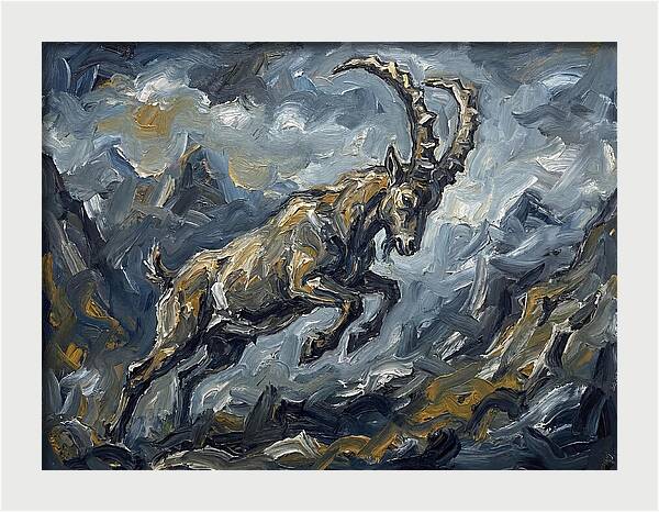 Mountain Goat In Motion