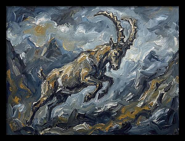 Mountain Goat In Motion