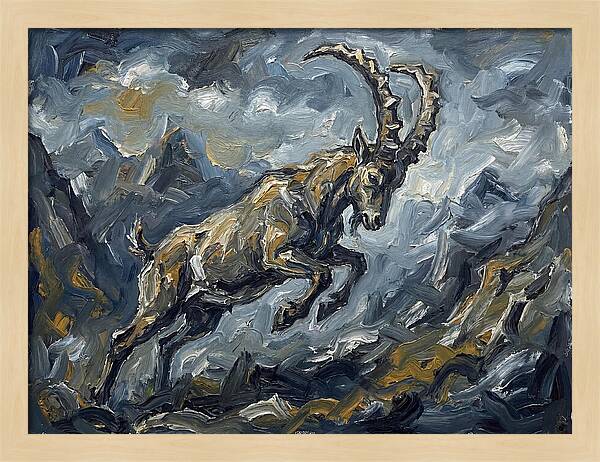 Mountain Goat In Motion