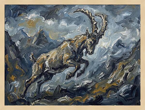 Mountain Goat In Motion