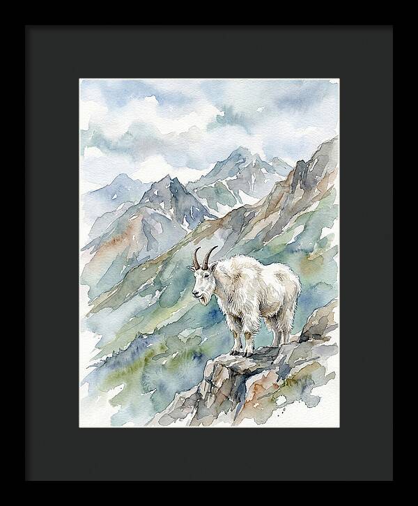 Mountain Goat On A Rocky Outcrop