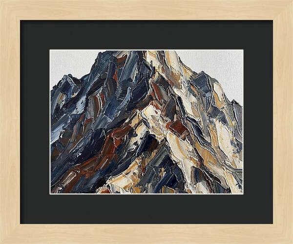 Mountain Majesty In Palette Knife