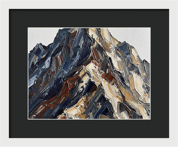 Mountain Majesty In Palette Knife