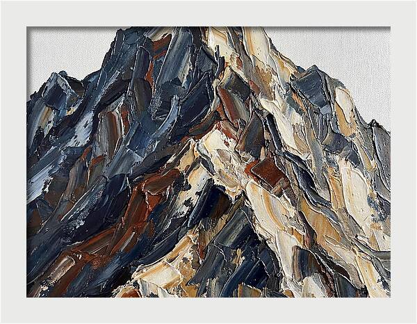 Mountain Majesty In Palette Knife