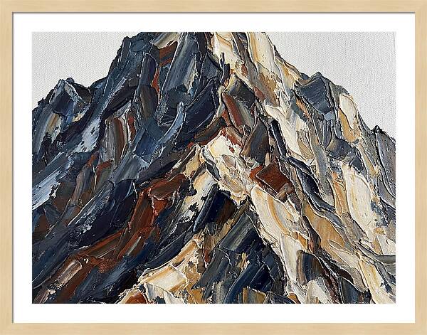 Mountain Majesty In Palette Knife