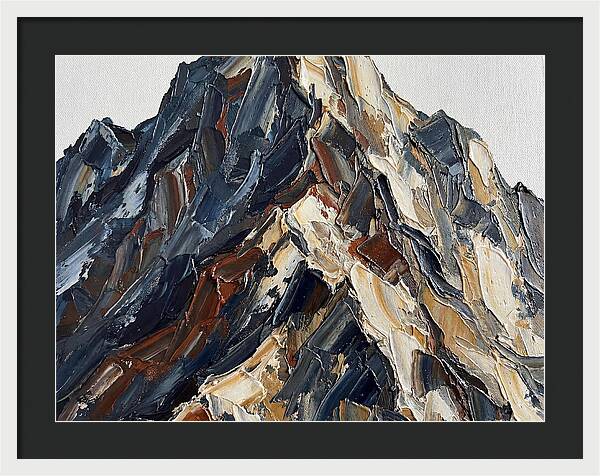 Mountain Majesty In Palette Knife