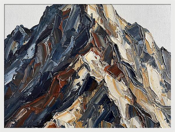 Mountain Majesty In Palette Knife