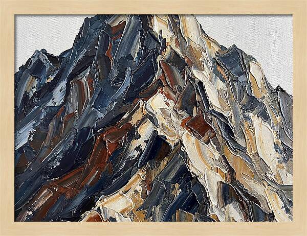 Mountain Majesty In Palette Knife