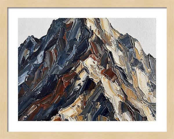 Mountain Majesty In Palette Knife