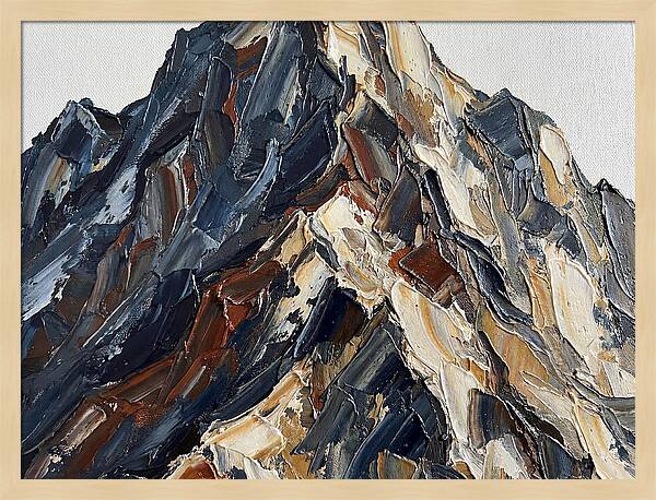 Mountain Majesty In Palette Knife