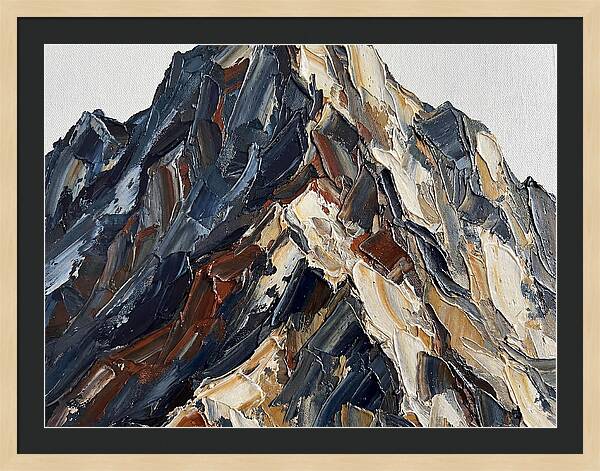 Mountain Majesty In Palette Knife