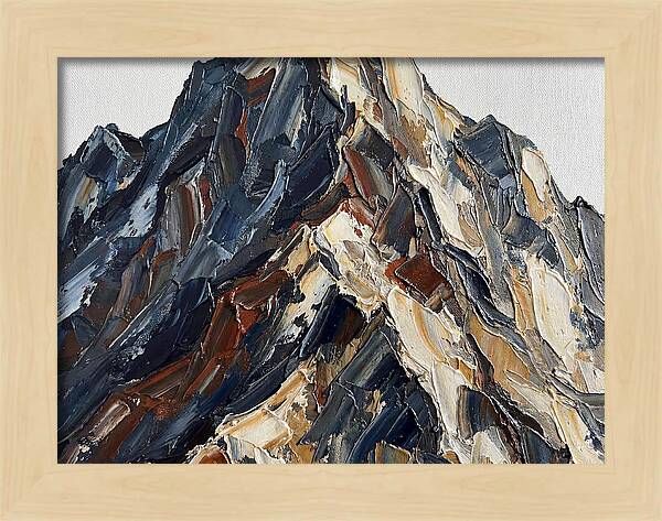 Mountain Majesty In Palette Knife