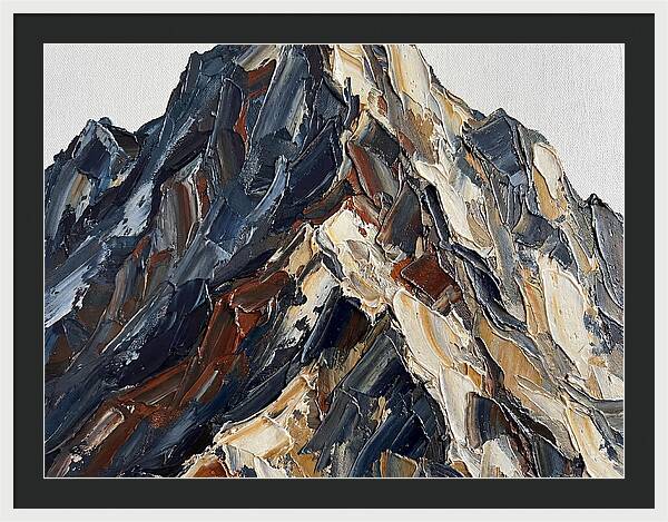 Mountain Majesty In Palette Knife