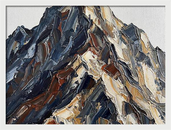 Mountain Majesty In Palette Knife