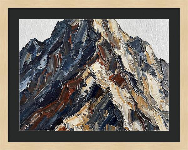 Mountain Majesty In Palette Knife