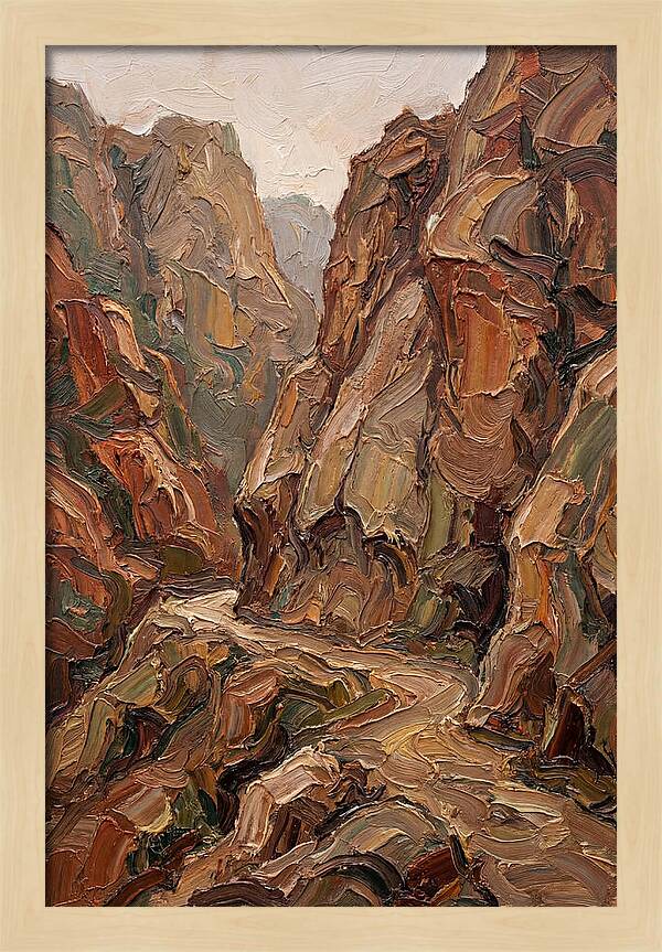 Mountain Pass Through Granite