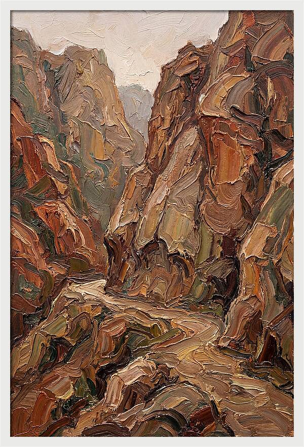 Mountain Pass Through Granite