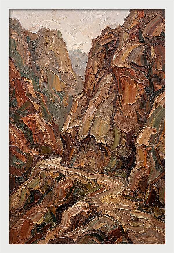 Mountain Pass Through Granite
