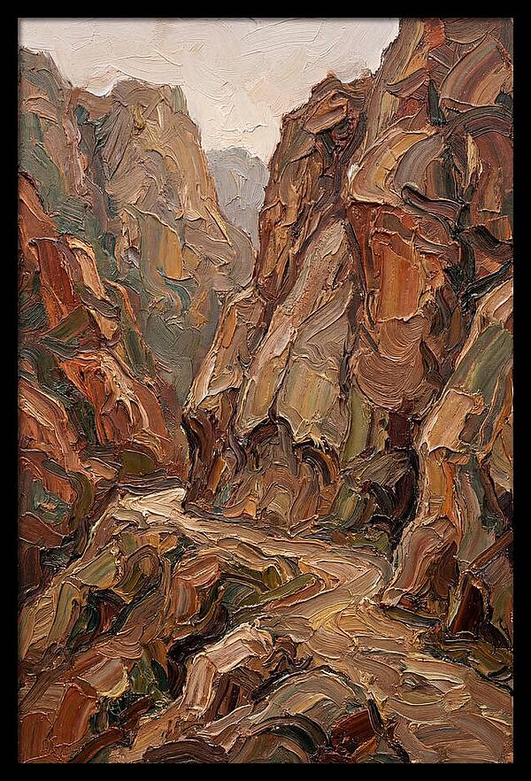 Mountain Pass Through Granite