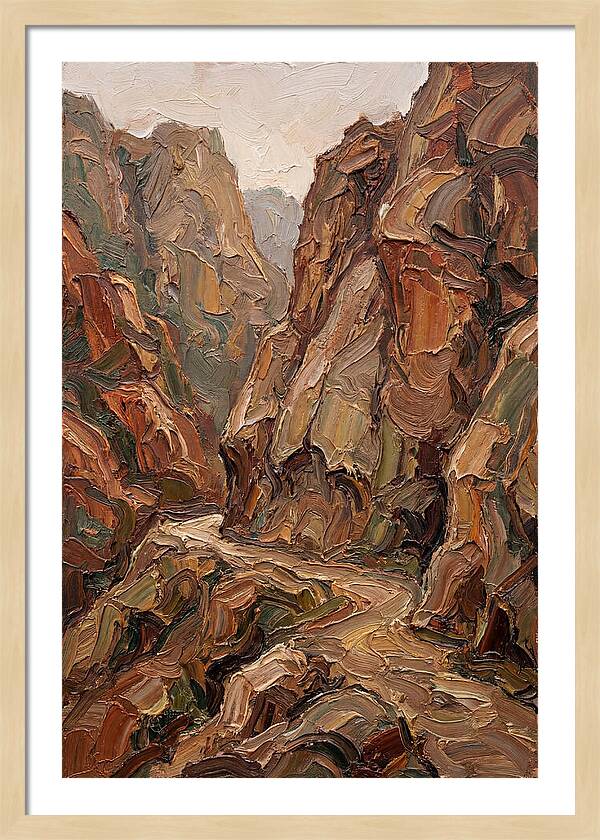 Mountain Pass Through Granite