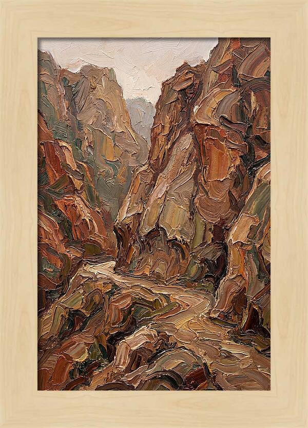 Mountain Pass Through Granite