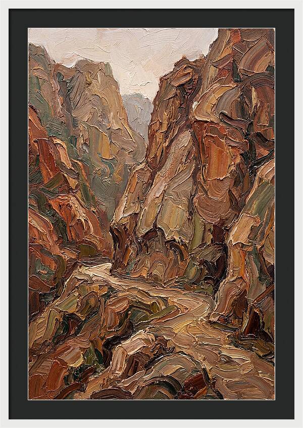 Mountain Pass Through Granite