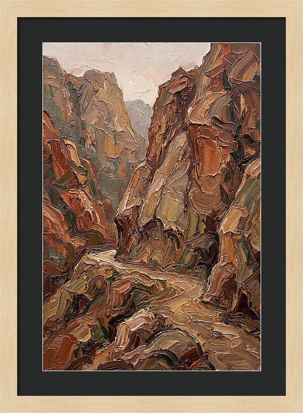 Mountain Pass Through Granite