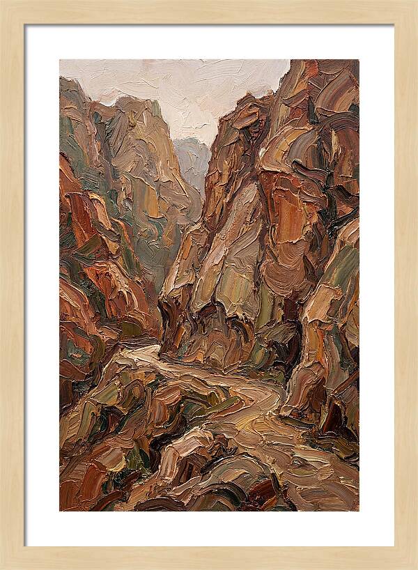 Mountain Pass Through Granite