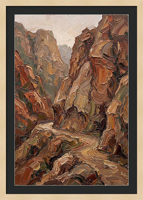 Mountain Pass Through Granite