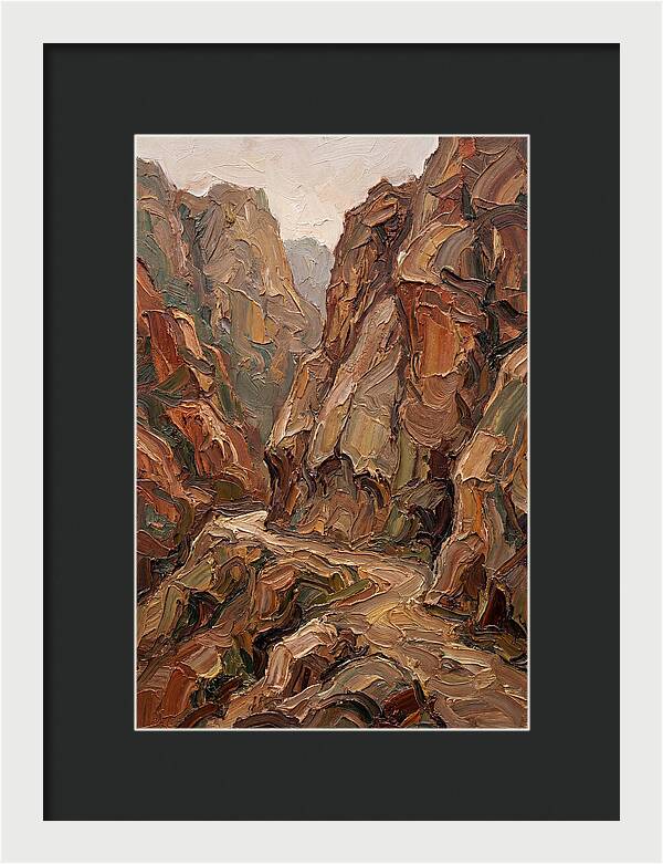 Mountain Pass Through Granite