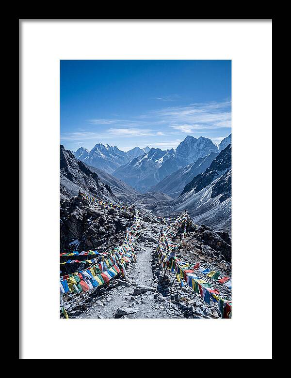 Mountain Pass With Prayer Flags