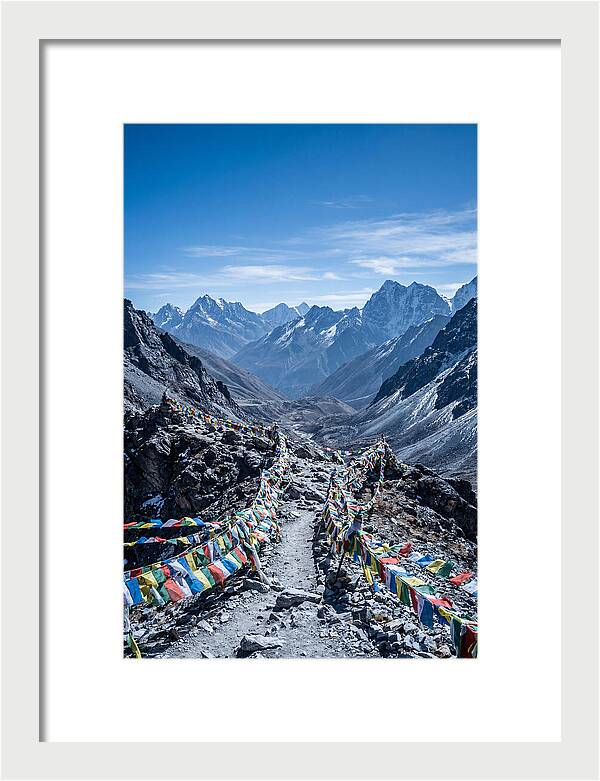 Mountain Pass With Prayer Flags