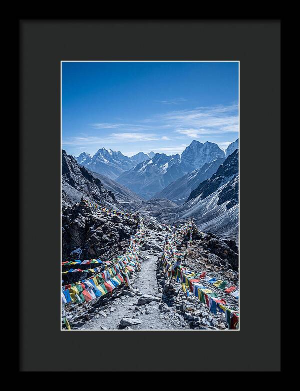 Mountain Pass With Prayer Flags