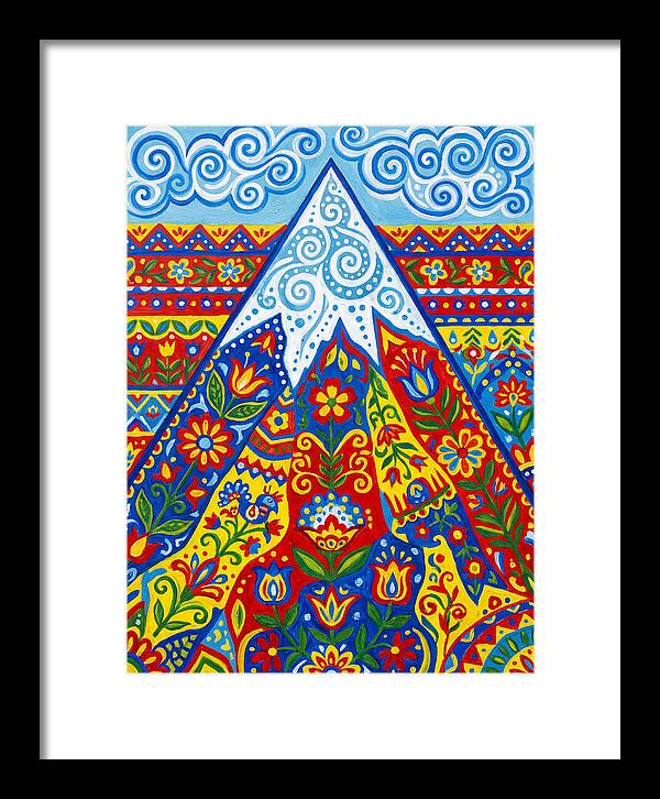 Mountain Peak In Vibrant Colors