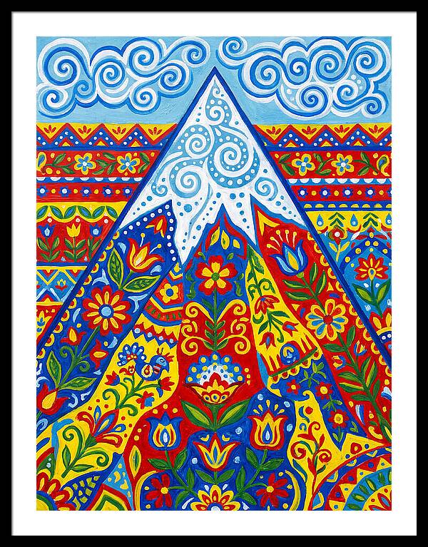 Mountain Peak In Vibrant Colors