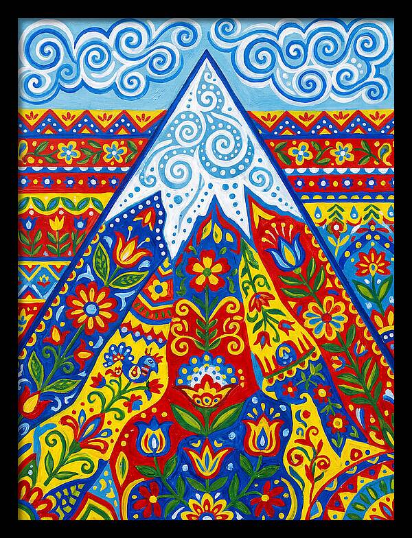 Mountain Peak In Vibrant Colors