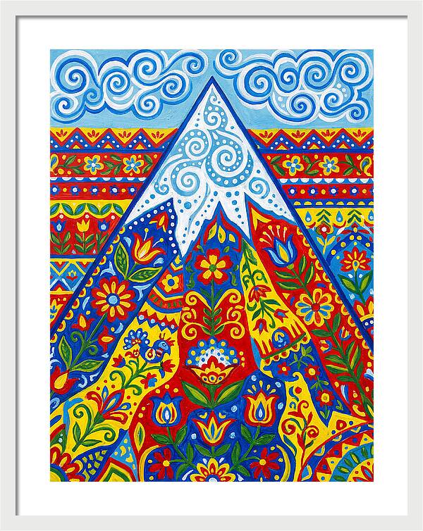 Mountain Peak In Vibrant Colors