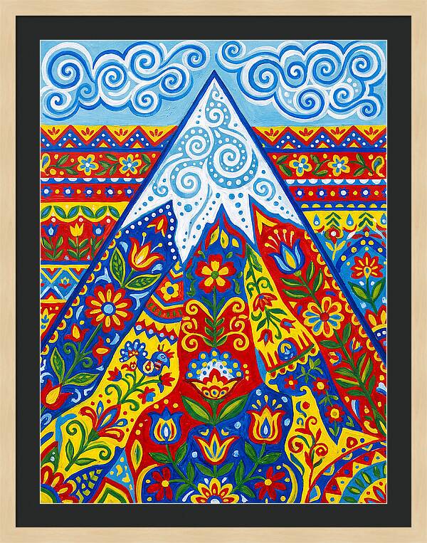 Mountain Peak In Vibrant Colors
