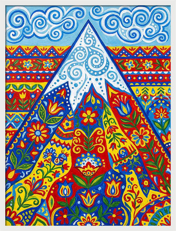 Mountain Peak In Vibrant Colors