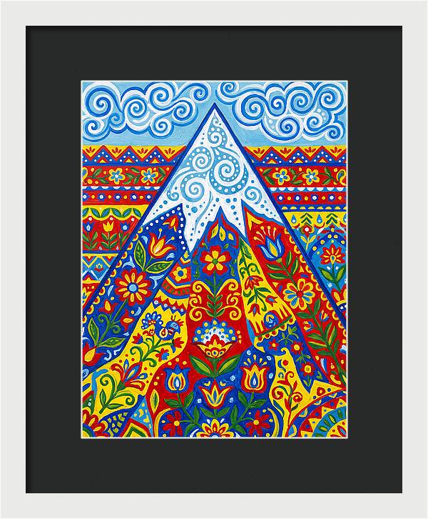Mountain Peak In Vibrant Colors