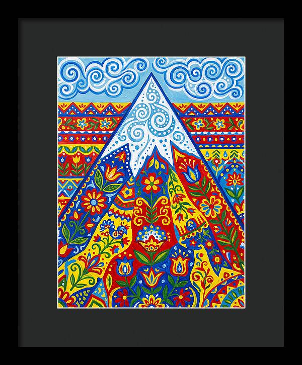 Mountain Peak In Vibrant Colors