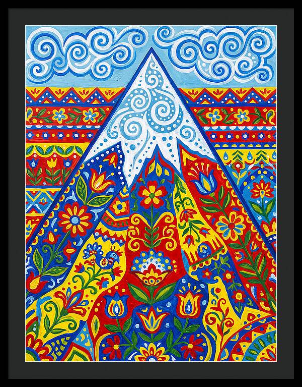 Mountain Peak In Vibrant Colors