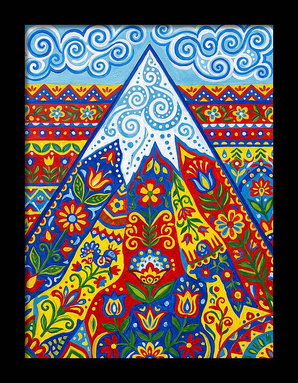 Mountain Peak In Vibrant Colors
