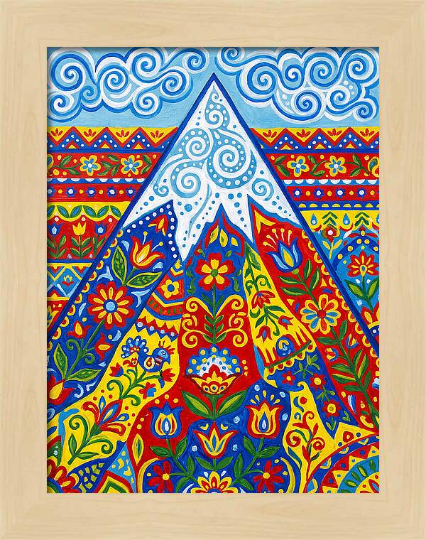 Mountain Peak In Vibrant Colors