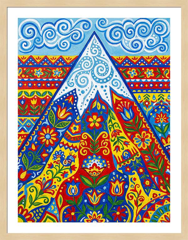 Mountain Peak In Vibrant Colors