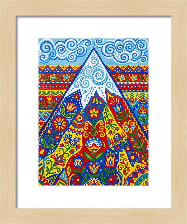 Mountain Peak In Vibrant Colors