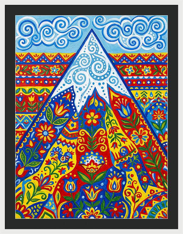 Mountain Peak In Vibrant Colors