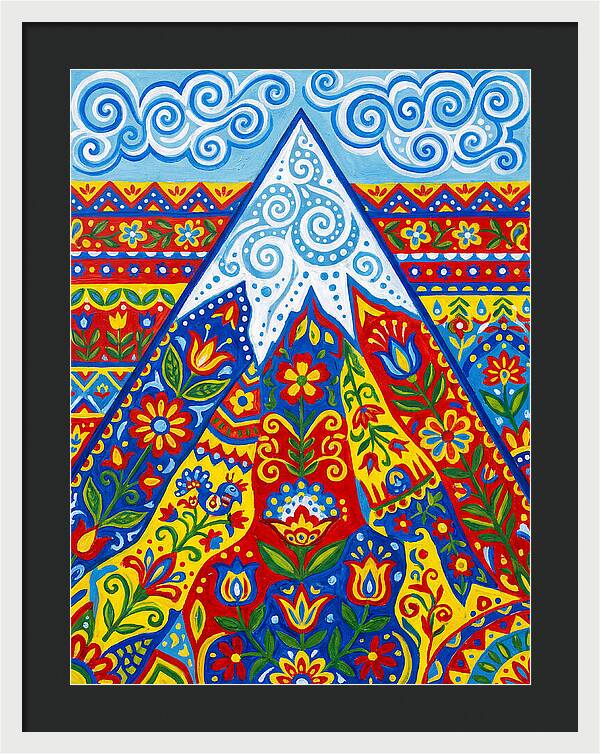 Mountain Peak In Vibrant Colors